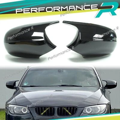 Black Mirror Caps Exterior Mirrors For BMW 1 Series E82 E87 3 Series E90 E91 E92 E93 LCI - Image 1 of 4
