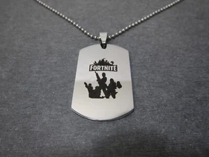 Fortnite Dog Tag Necklace Keychain - NEW - USA SHIPPING! - Picture 1 of 4