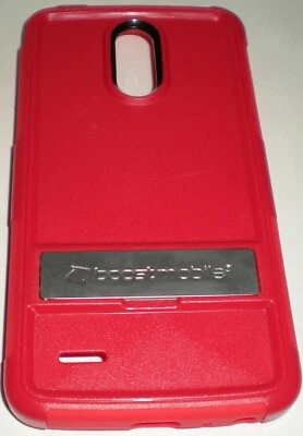Dual Layer Hybrid Hard Case for LG Stylo 3 with kickstand, Red, Brand New - Image 1 of 4
