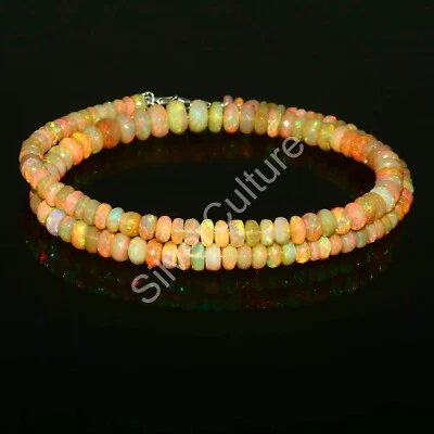 Bestseller Top Quality Rondelle Opal Beads Ethiopian Handmade Birthstone 6233 - Image 1 of 2