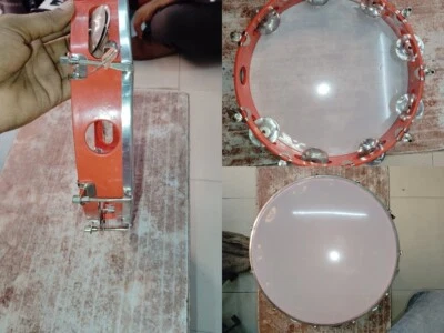 NEW BEAUTIFUL SPECIAL DAFLI / HAND PERCUSSION OF 12 INCH MUSICAL BANARAS GIFT - Image 1 of 4