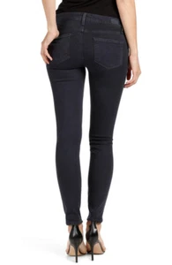 NWT PAIGE Transcend Verdugo Ankle Mid-Rise Skinny Jeans Size 30 Navy Eclipse NEW - Picture 1 of 12