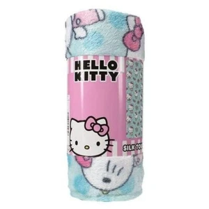 Manta Sanrio Hello Kitty azul claro tacto seda 40" x 50" - Imagen 1 de 4