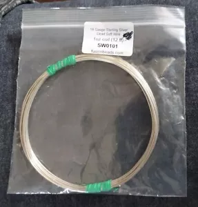 1 oz STERLING SILVER Round Wire DS, 18 Gauge - Picture 1 of 3