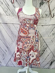 Joyspun Women's Paisly Gown Chemise knit with Lace Back S, M, 2X - Picture 1 of 16