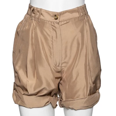 Dolce & Gabbana Beige Silk Shorts M - Image 1 of 4