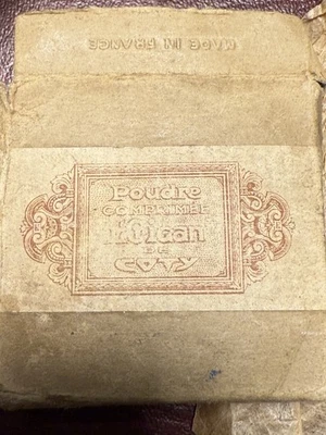 RARE 1920s COTY Paris Guilloché Compact – Unused, Boxed, Complete Art Deco - Image 1 of 4