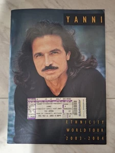 Vintage Yanni Ethnicity World Tour Program 2003-2004 w/ Ticket Stub - Picture 1 of 8