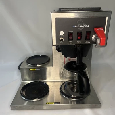 Cafetera de goteo comercial Bloomfield Coffee King 8572LD de acero inoxidable con 3 quemadores Foto 1 de 4