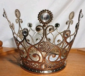 Bath & Body Works Bridgerton Gold Crown Gems 3 Docht Kerzenhalter Rarität selten      - Bild 1 von 9