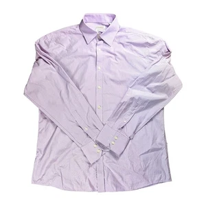 ted baker shirt size 5 (XL) long sleeve pink casual cotton men's used - Picture 1 of 4