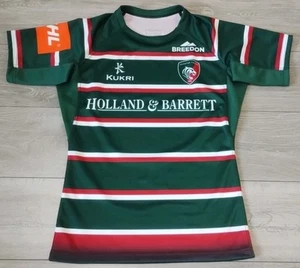 Leicester Tigers Rugby Home Shirt 2019/2020 - Kukri Medium Pro Player Jersey Top - Picture 1 of 11