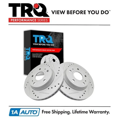 Juego de rotores de freno delanteros TRQ para Suzuki SX4 2007-2013 Foto 1 de 4