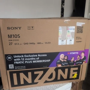 27" Sony INZONE M10S Gaming Monitor, OLED, 2560x1440, 0.03ms, 480Hz, AdaptiveSyn - Afbeelding 1 van 9