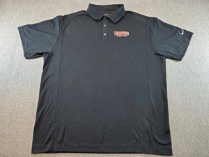 Men’s 2XL Nike Black Short Sleeve Collared Athletic Shirt Embroidered Craftsman - Picture 1 of 8