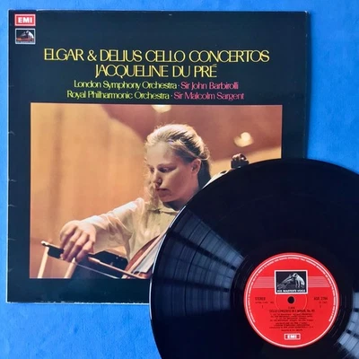 Jacqueline Du Pre ~ Elgar & Delius Cello Concertos (HMV ASD 2764) 1972 UK Vinyl - Image 1 of 4