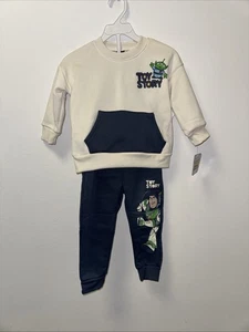 Toy Story Buzz Lightyear, Woody, Rex conjunto de sudadera con capucha y pantalón niños talla 3T - Imagen 1 de 9