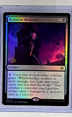 2025 MTG Magic the Gathering Edge of Eternities Promo Foil #113 Requiem Monolith - Image 1 of 2