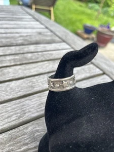 Vintage 925 Tc-21 Celestial Sterling Size 12 Star Moon Wizard Ring Anime - Picture 1 of 11