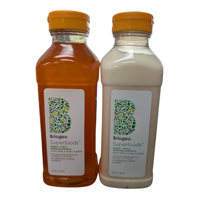 Briogeo Superfoods Mango + Cherry Hair Duo Shampoo & Conditioner 12.5oz Set - Image 1 of 2