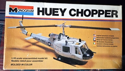 Vintage 1978 Huey Chopper by Monogram | No. 5202 | 1:48 plastic model kit - Image 1 of 4