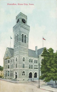 Postcard Post Office Sioux City Iowa IA DB Early 1900s - Picture 1 of 2
