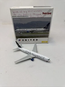 Herpa 1/400 United Boeing 767-300 Star Alliance - Missing Parts - Picture 1 of 8