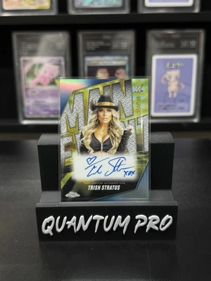 2025 Topps Chrome WWE Main Event Auto Blue Refractor Trish Stratus /150 MEA-TSS - Image 1 of 2