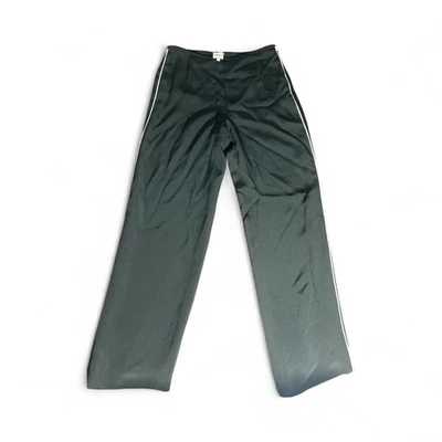 Calça Armani Collectzioni Feminina Preta com Listra Branca Perna Tamanho 6 1/2 Zíper - Imagem 1 de 4