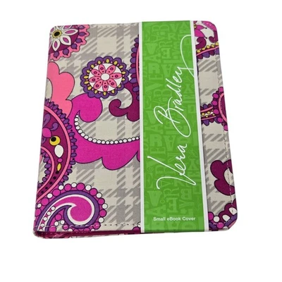 Vera Bradley EReader Sleeve Multi-Color Paisley Meets Plaid Pattern Retired NWT - Image 1 of 4