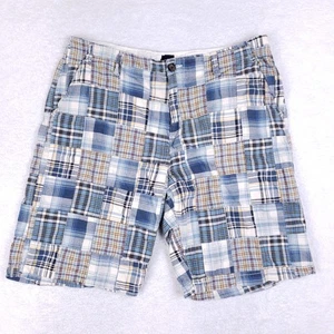 GAP pantaloncino uomo Madras patchwork 38 blu multi preppy stile estivo costiero - Foto 1 di 9