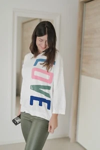 Love moschino Pullover Weiß mit LOVE Aufschrift - Bild 1 von 3