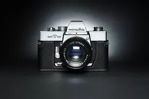 Funda de cuero real con media cámara para cámara fotográfica Minolta SRT101 - Imagen 1 de 25