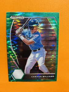2021 Panini Prizm Draft Picks Green Pulsar Carson Williams #PDP28 Rookie Rays RC