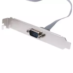 Serial 9 pin DB9 RS232 Płyta główna Com Port Wstążka Kabel Wspornik Nowy - Zdjęcie 1 z 9