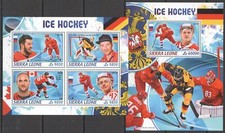 HM1481 2018 SIERRA LEONE OLYMPIC GAMES HOCKEY TEAMS STARS NHL #9719-2+BL1472 MNH