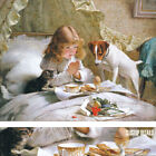36W"x30H" SUSPENSE 1894 by CHARLES BURTON BARBER - CAT DOG BED CHOICES of CANVAS