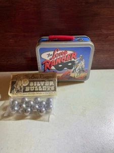 Vintage Lone Ranger Mini Small Lunch Box Silver Bullets Marbles - Picture 1 of 4