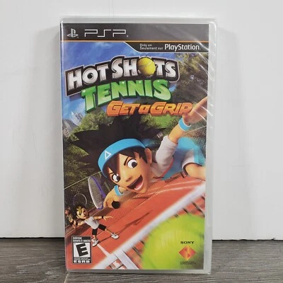 Hot Shots Tennis Get a Grip Sony Playstation PSP Video Game 2010 New Sealed - Image 1 of 4