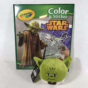 Star Wars Yoda Geschenkset Punze Fluffball Crayola Farbe Sticker Buch Ornament - Bild 1 von 7