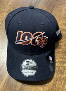 Chicago Bears 100 Seasons-New Era 9 Forty-SnapBack Blue Hat/Cap-NWT - Picture 1 of 3