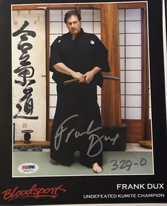 BLUTSPORT FRANK DUX SIGNIERT 8X10 - Bild 1 von 2