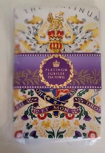 Asciugamano da tè Queen Elisabetta II Collezione Ufficiale Royal Jubilee 2022 - Foto 1 di 2