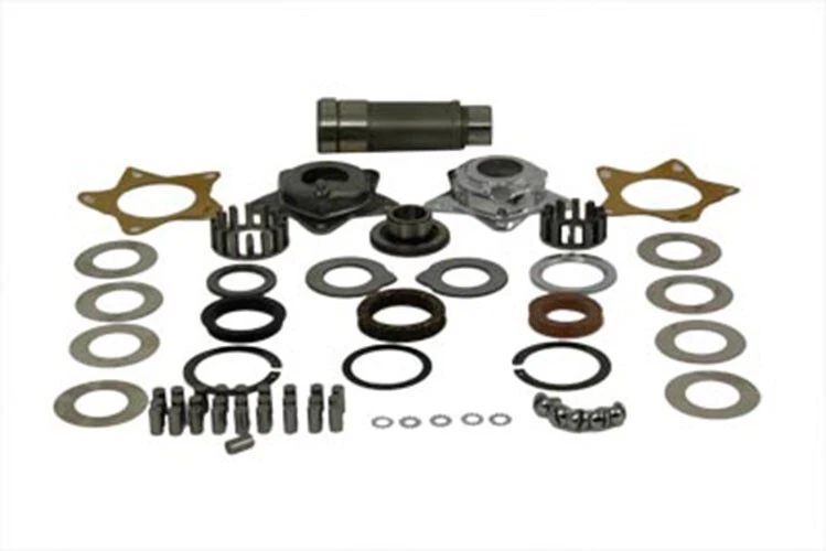 Kit de reconstrucción de buje de rueda cromado Star Hub para Harley Davidson FL 1955-1966 Foto 1 de 1