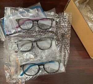 Design Optics by Foster Grant  Round Plastic Reading Glasses, 3-Pack +2.50