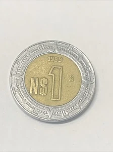 Messico, moneta N1 Pesos da $ 1993 - Foto 1 di 2