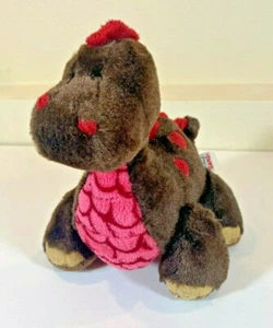 Ganz Webkinz Cocoa Dinosaur Brown Pink Plush Stuffed Animals No Code - Picture 1 of 8
