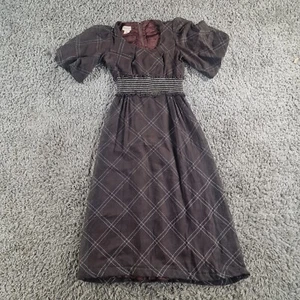 Richard Shops Dress Womens 8 Brown Vintage Check Long Tunic - Picture 1 of 10