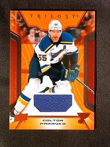 2023-24 UPPER DECK TRILOGY COLTON PARAYKO GAME-USED JERSEY #24 - BLUES - Bild 1 von 3