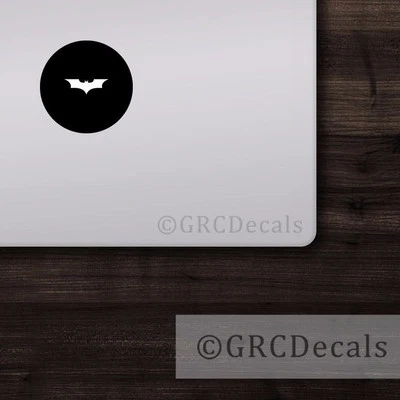 Batman -- Mac Apple Logo Laptop Vinilo Calcomanía Adhesiva Macbook Caballero Oscuro Héroe Foto 1 de 3